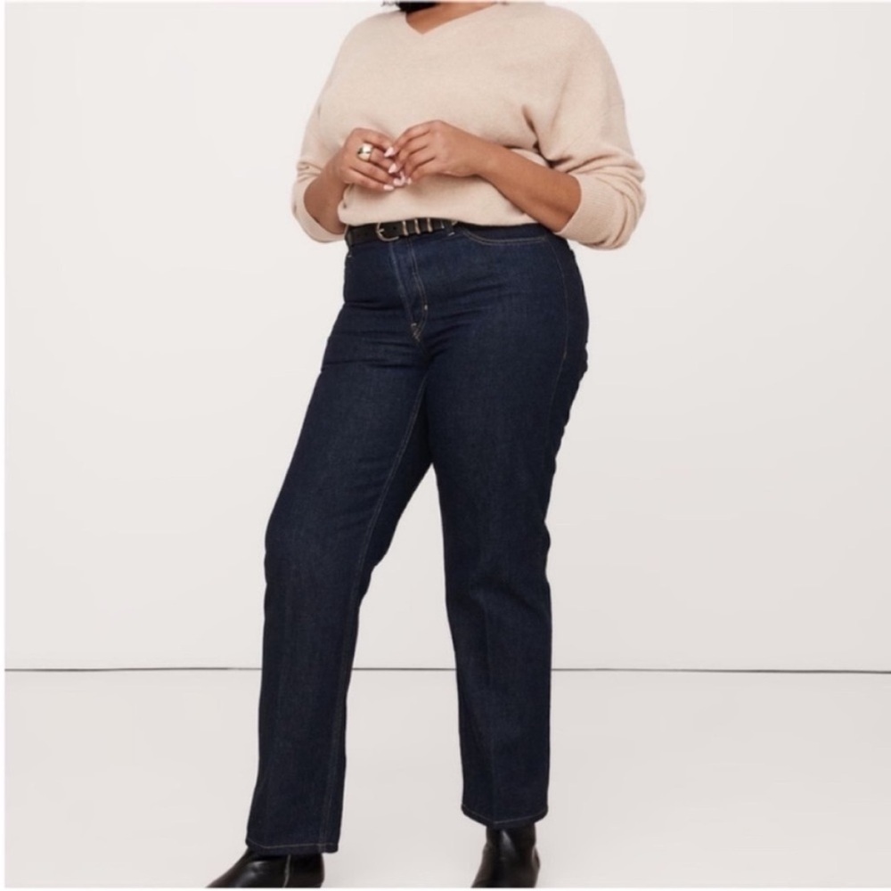 Banana Republic Dark Blue Straight Leg Jeans